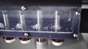 leather punching machine Automated waste collection technology