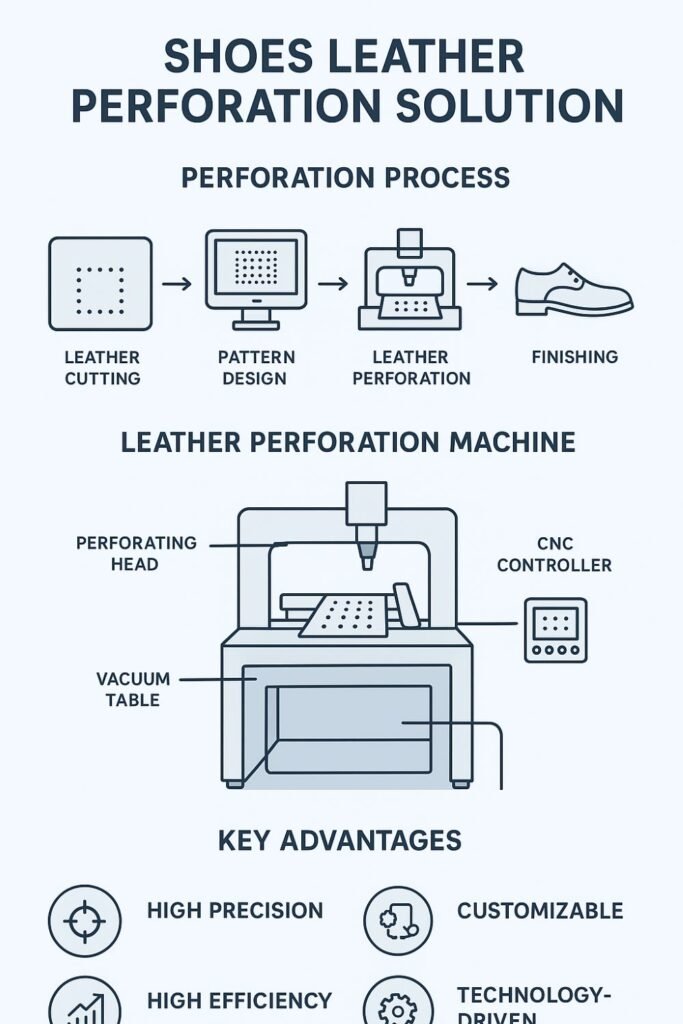 Our Leather Perforation Machine Makes Shoes Leather solution