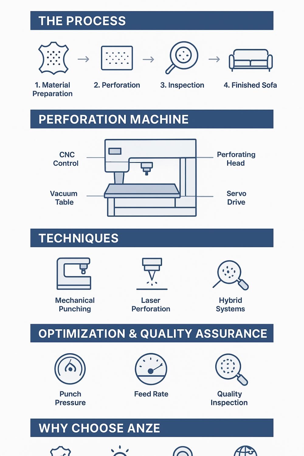 sofa leather perforation machine