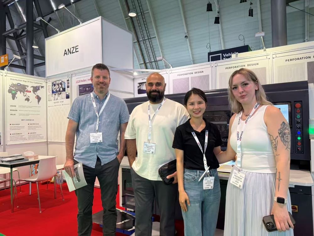 Leather Perforating Machine at Automotive Interior EXPO 2026 customers 2